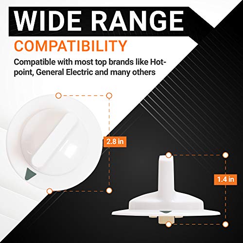 BlueStars Dryer Timer Control Knob with Upgraded Metal Ring - Hotpoint, GE Compatible - For Dryers - Easy Temperature Co