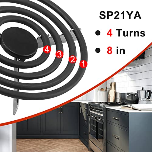 G.E & Ken-more & Hot-point & Ro-per Electric Range SP21YA Burner Replacement - 8" Electric Range Burner Element
| SP21Y