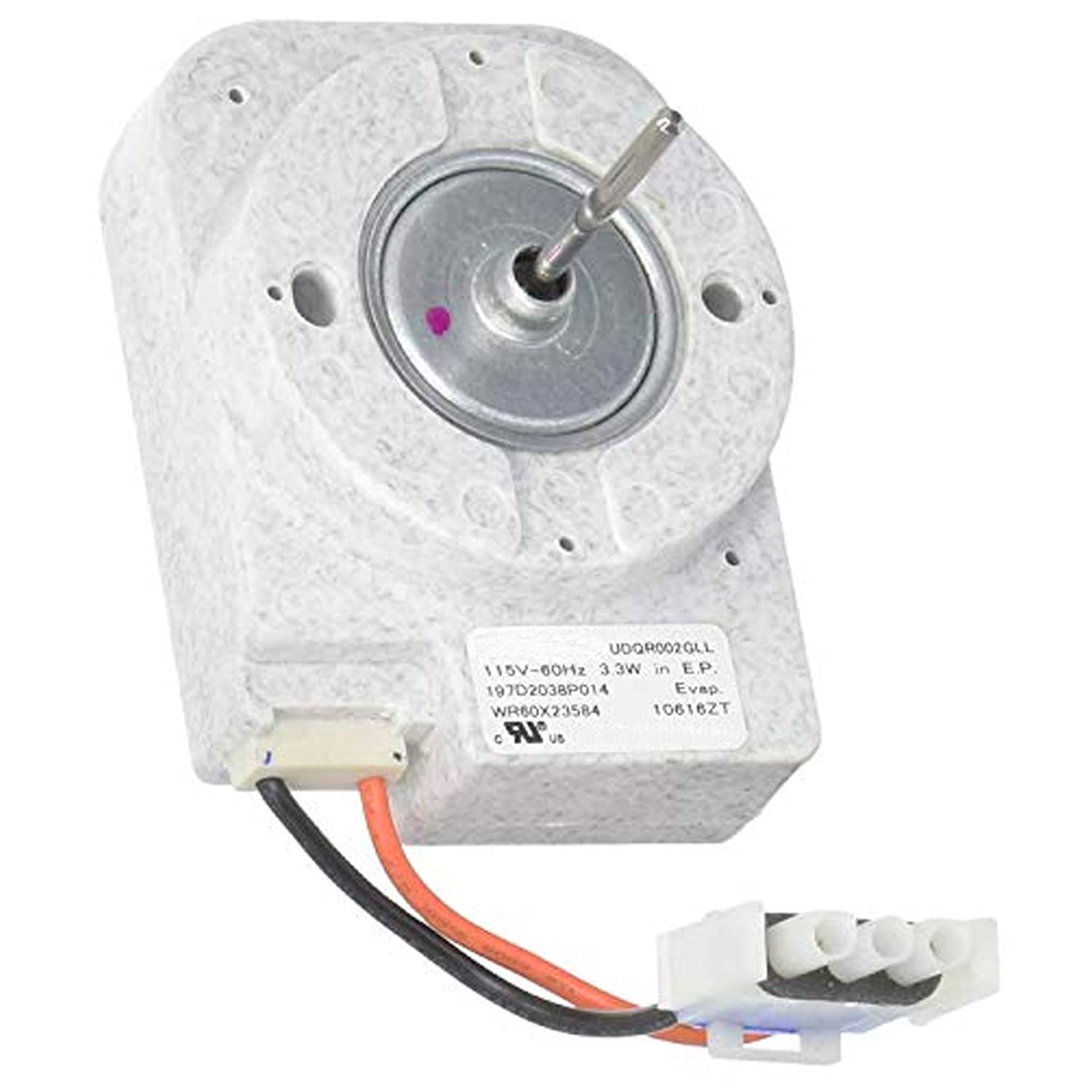 PartsBroz WR60X31522 Evaporator Fan Motor - Compatible with General Electric Hotpoint Refrigerator - Replaces AP6977246
