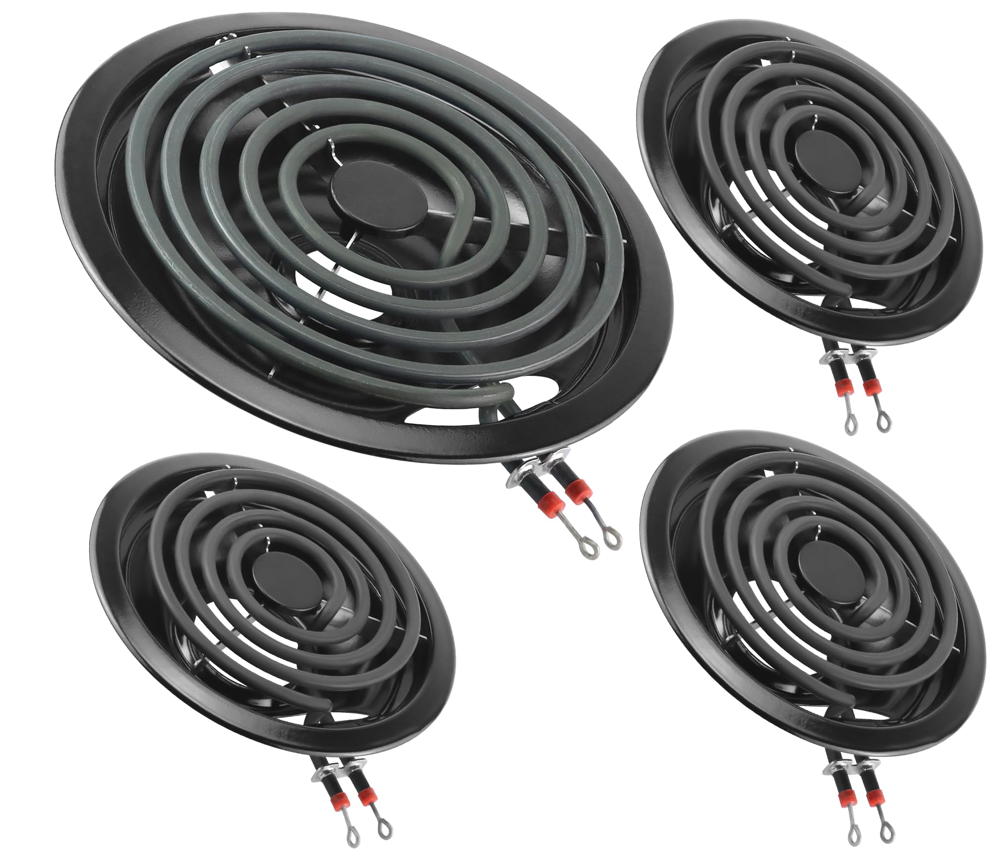 MIFLUS WB31M19 Black Electric Stove Burner Drip Pan for G-E Hot-point Ken-more Electric Range Stove (8")
| MIFLUS WB31M