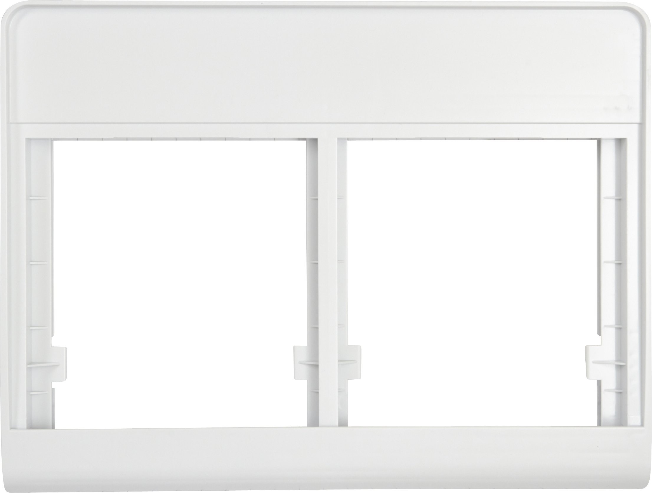 GE WR17X11662 Genuine OEM Vegetable Pan Cover Frame (White) for GE Refrigerators + Properties + Kitchen Use + Easy Insta